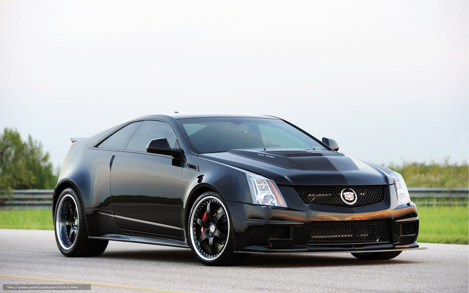Black Cadillac CTS-V Coupe