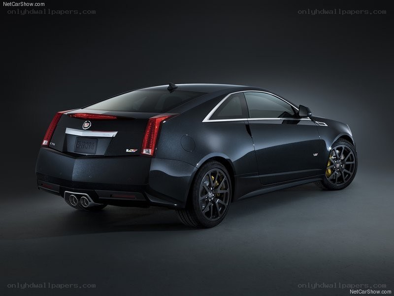 black cadillac cts-v coupe