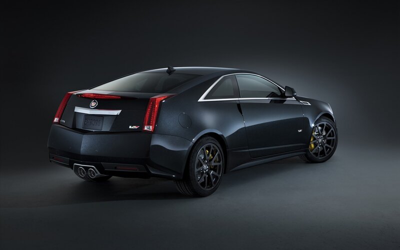 Black Cadillac CTS-V Coupe