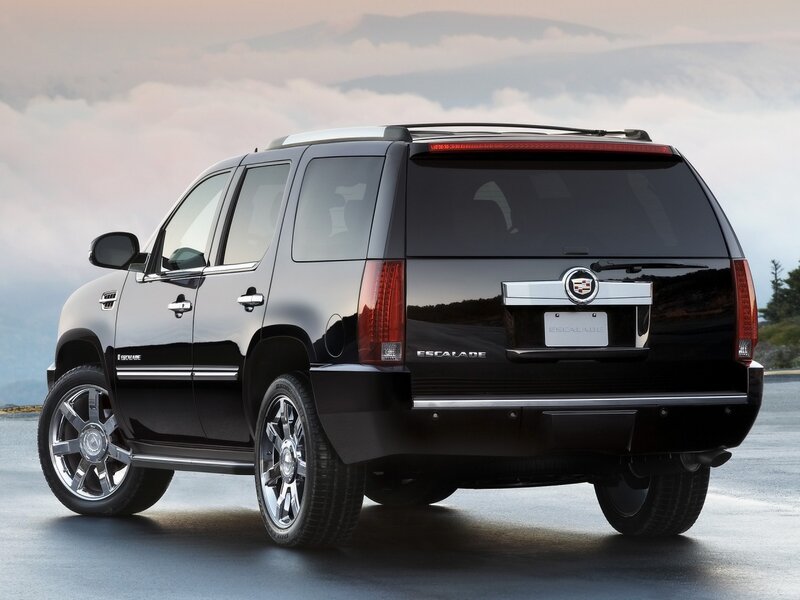 Black Cadillac Escalade — Dramatic, Sunset