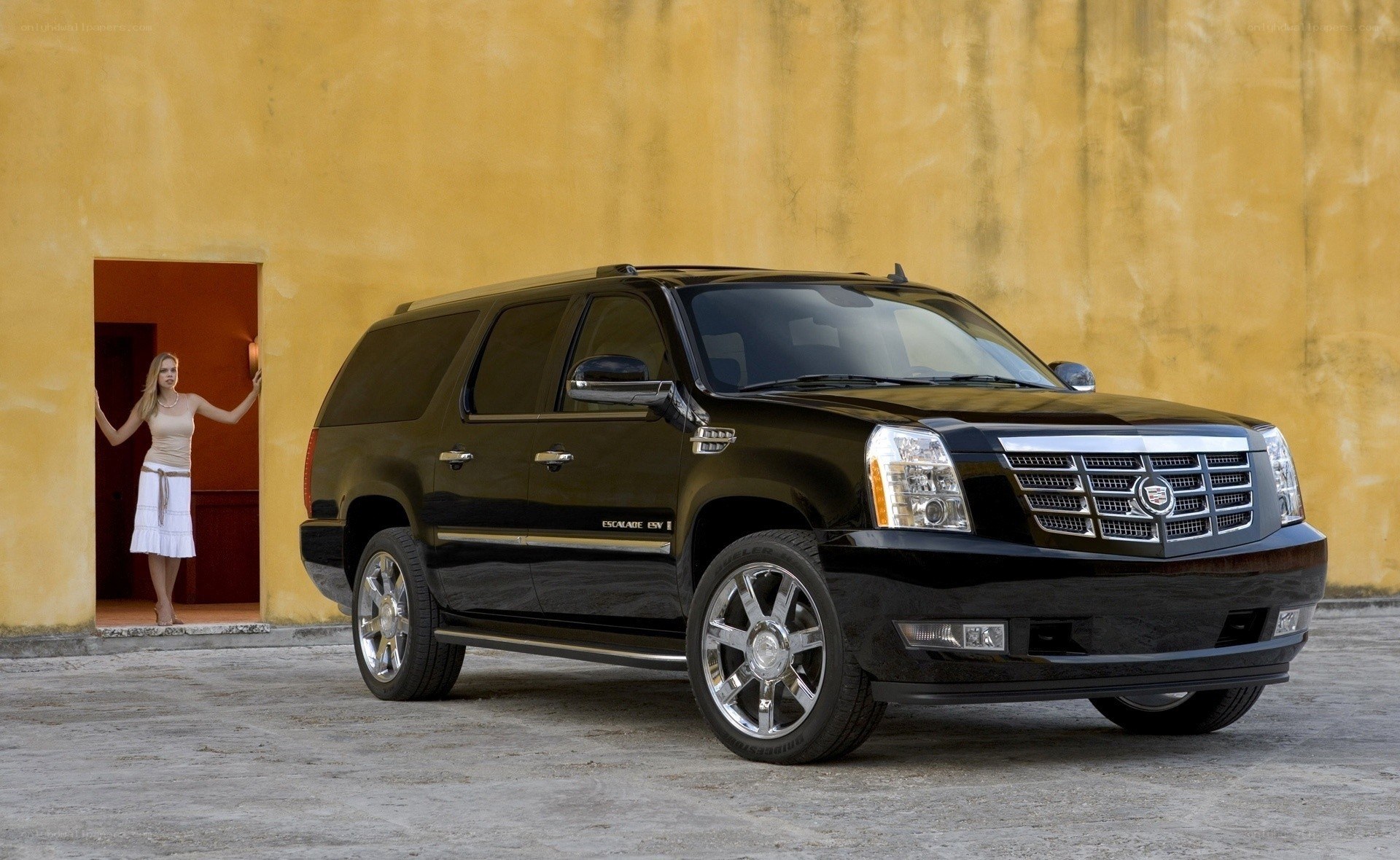 Black Cadillac Escalade ESV