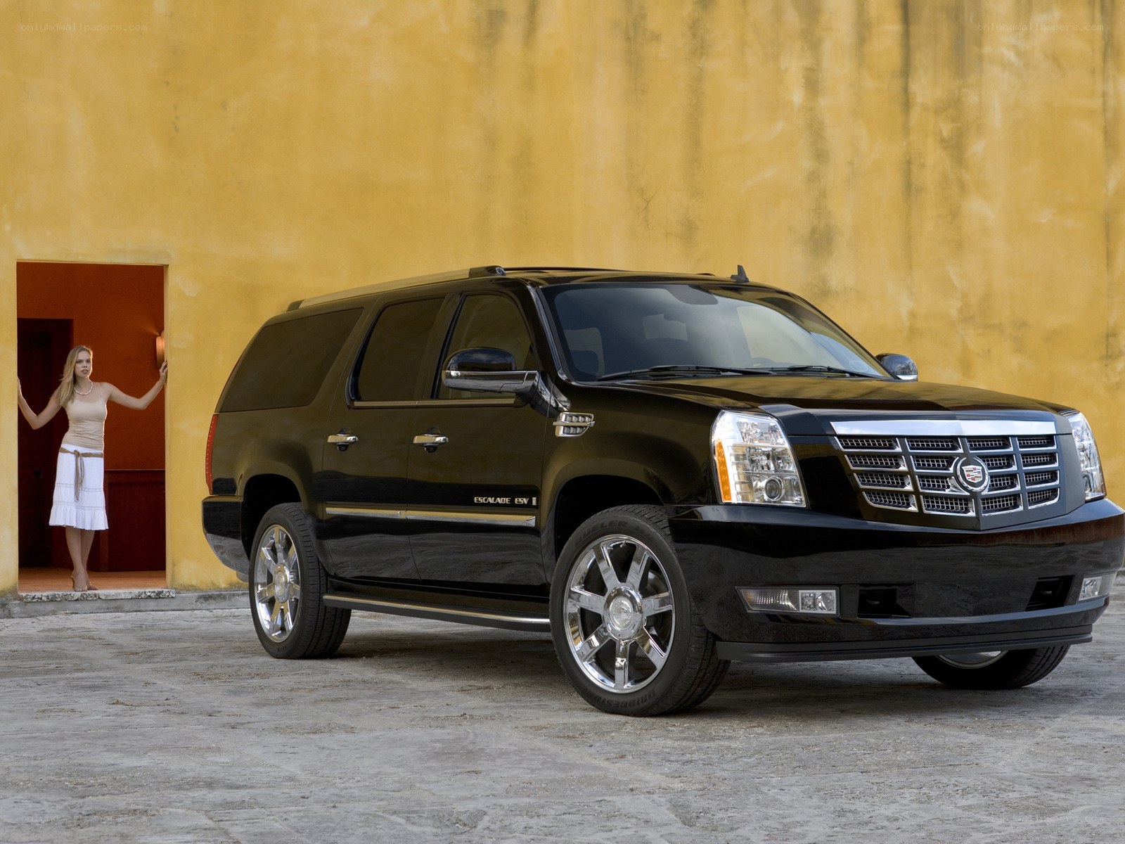 Black Cadillac Escalade ESV