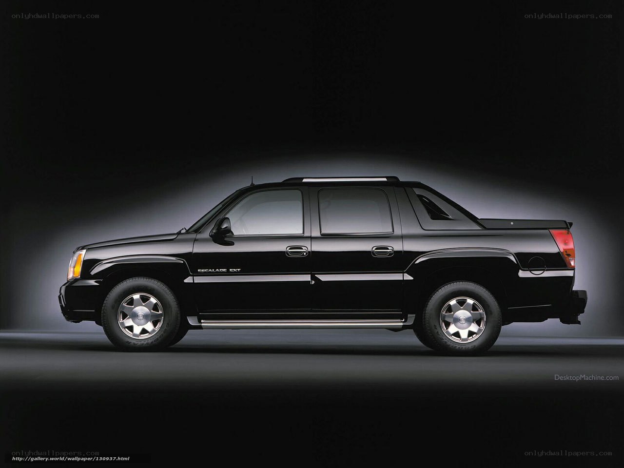 black cadillac escalade ext