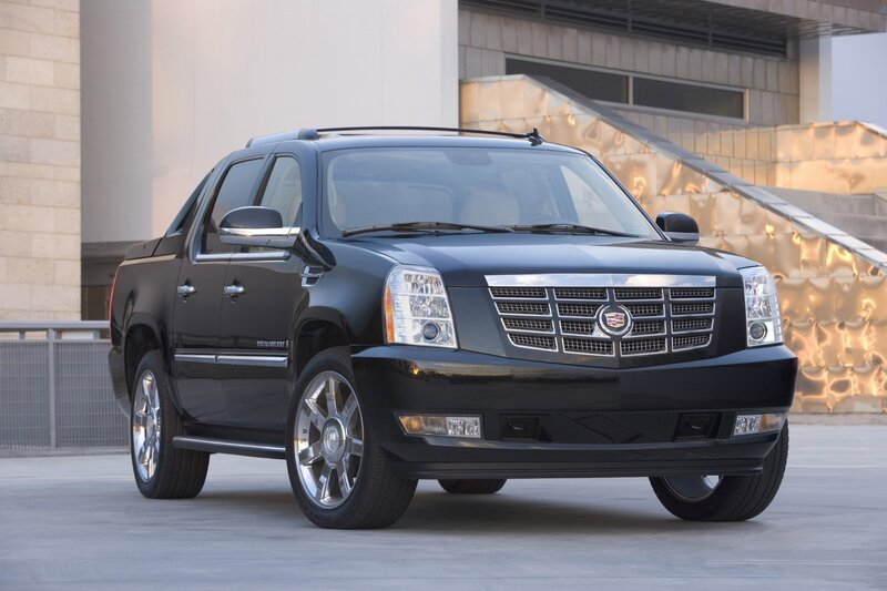Black Cadillac Escalade EXT — Dramatic, Afternoon