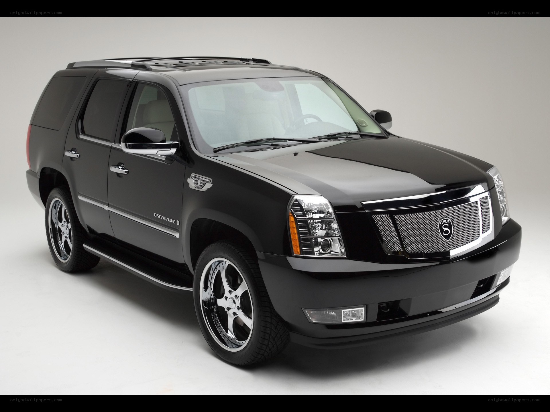 black cadillac escalade suv