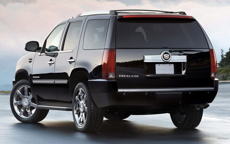 Black Cadillac Escalade SUV