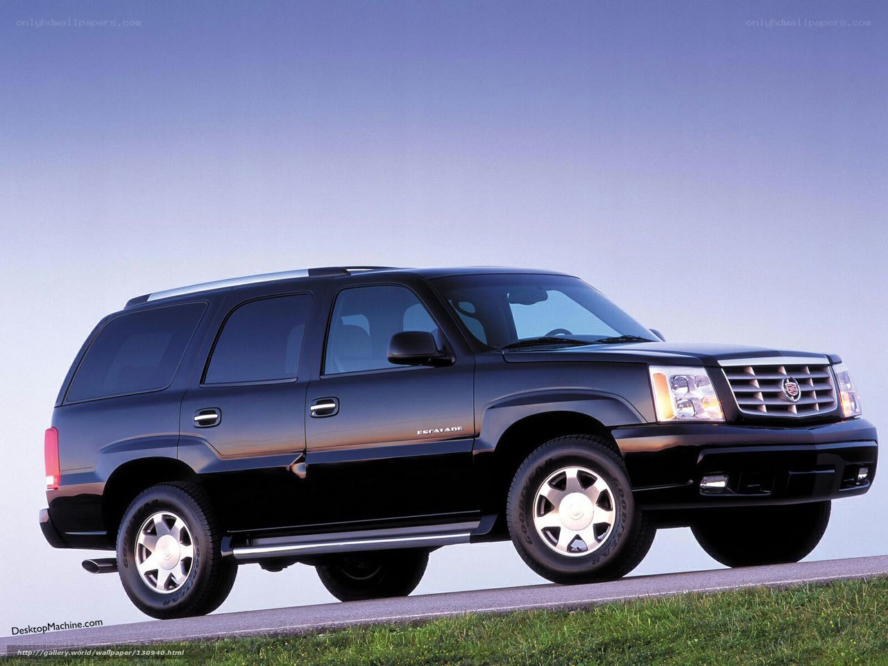 black cadillac escalade suv