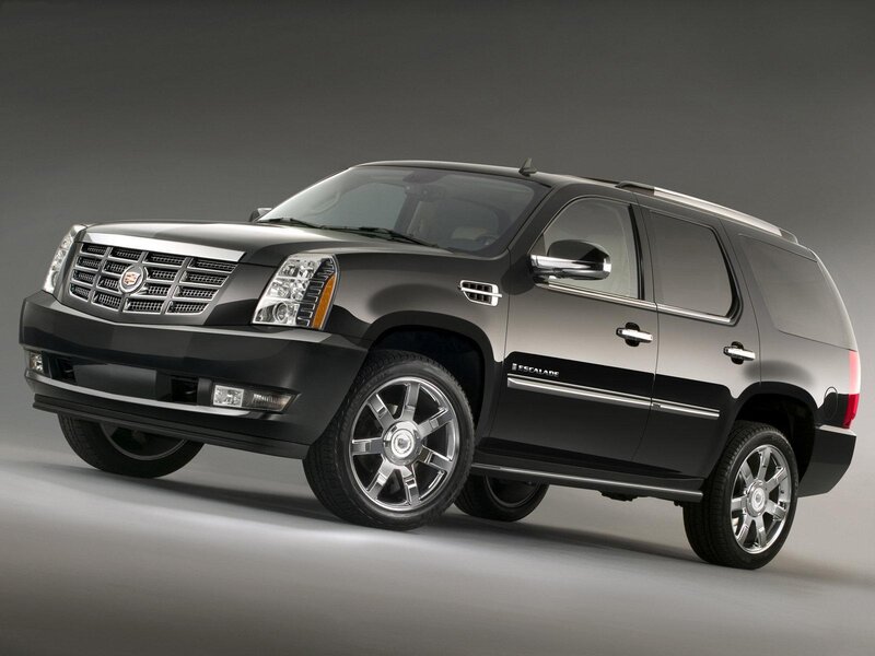 Black Cadillac Escalade Suv — Dramatic, Photograph, Wheels