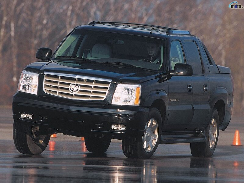 black cadillac pickup truck