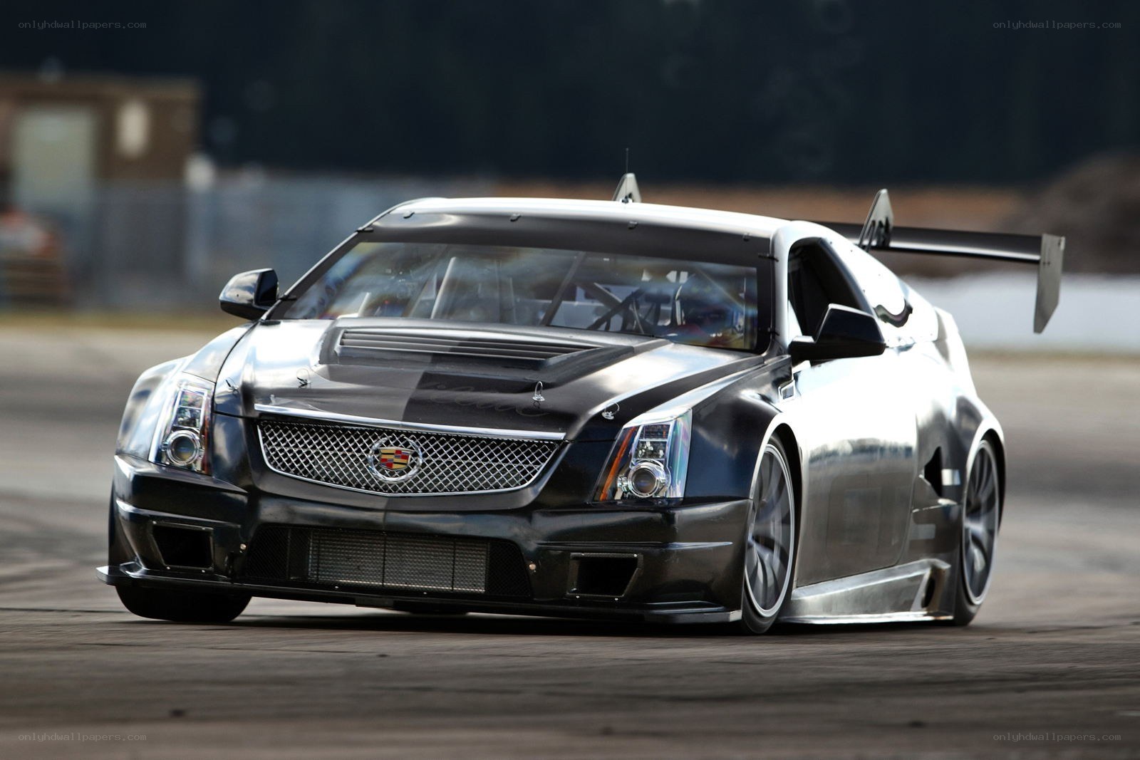 black cadillac race car