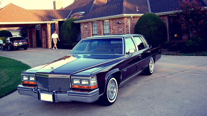 Black Cadillac Sedan — Calm, Afternoon