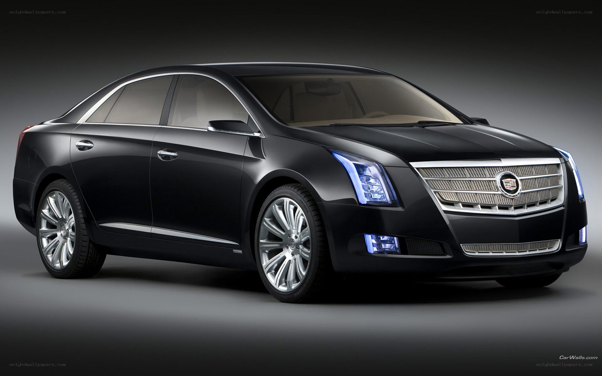 Black Cadillac sedan concept