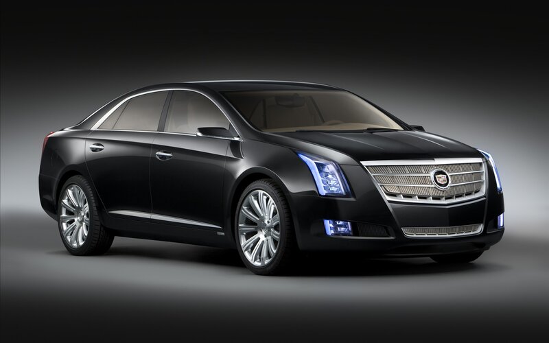 Black Cadillac Sedan — Dramatic, Photograph, Car