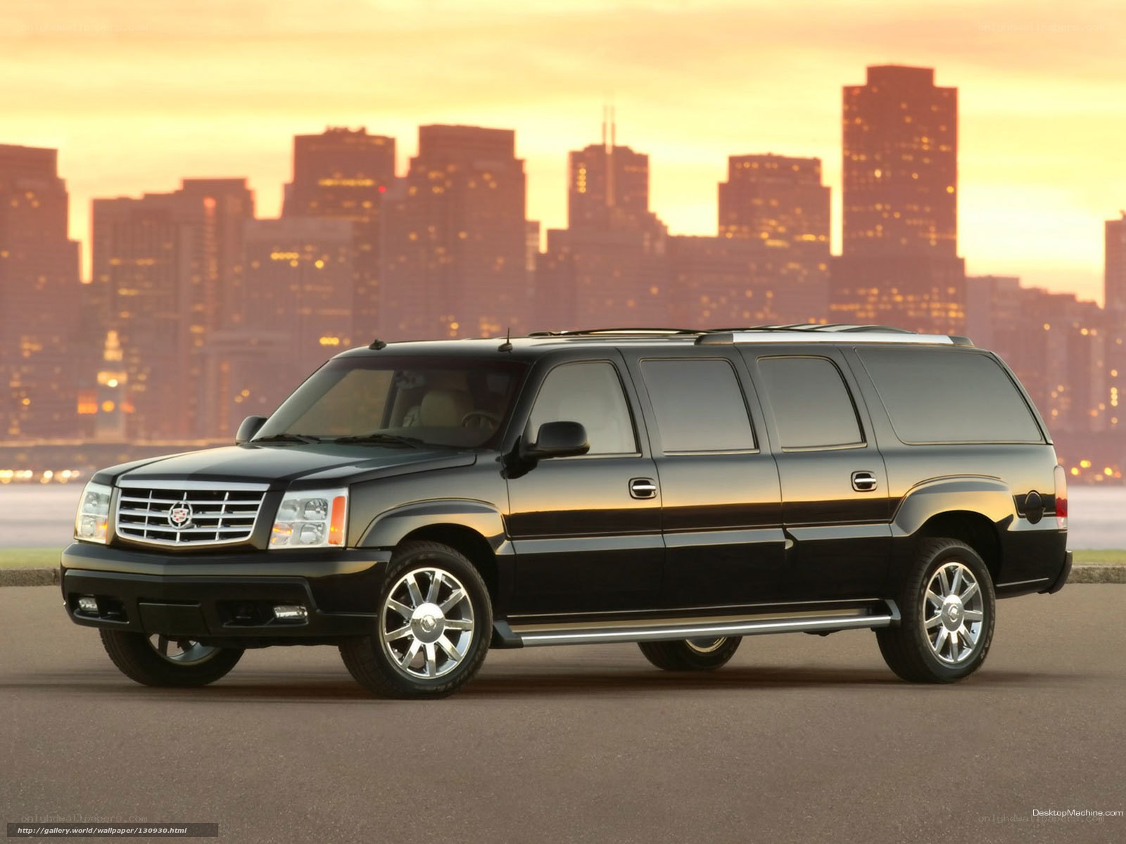 black cadillac stretch limo