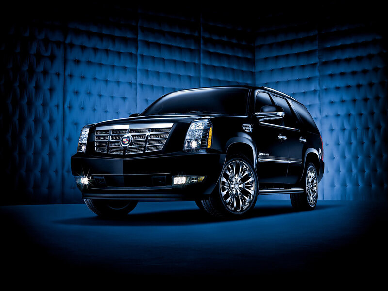 Black Cadillac Suv — Blue