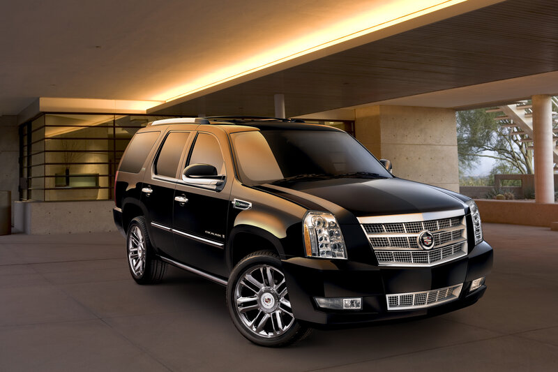Black Cadillac Suv — Dramatic, Afternoon