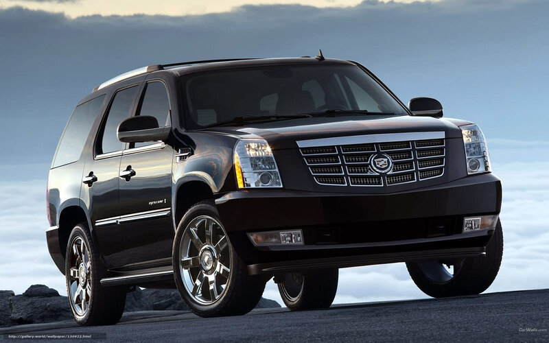 Black Cadillac Suv — Dramatic
