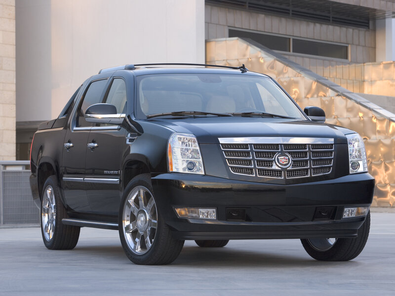 Black Cadillac Truck — Dramatic, Afternoon, Photograph