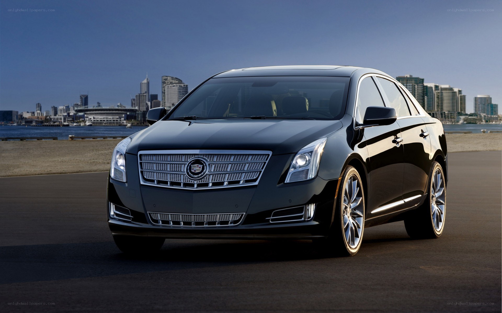 Black Cadillac XTS sedan