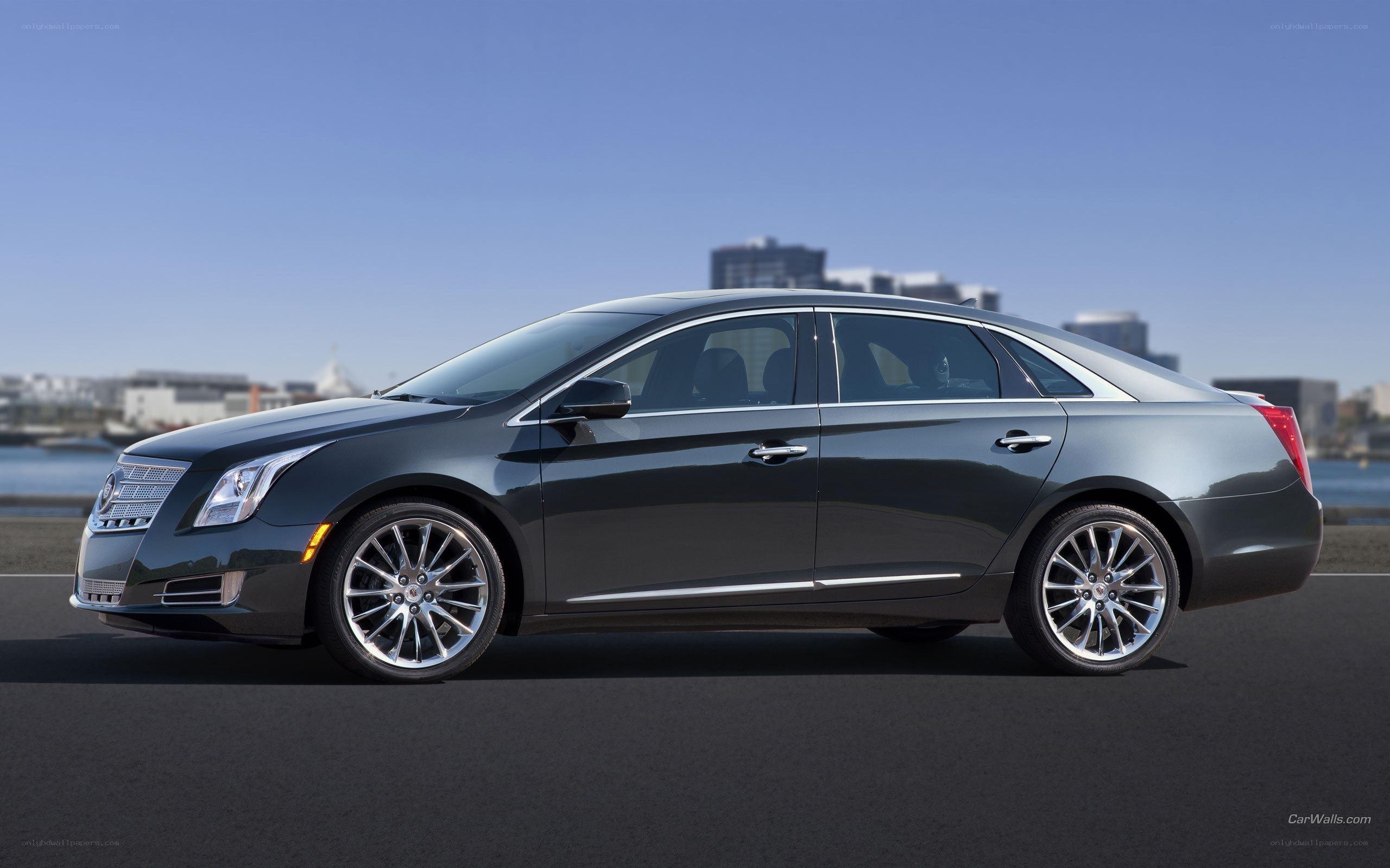black cadillac xts sedan