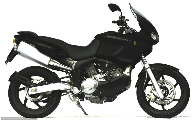 black cagiva motorcycle