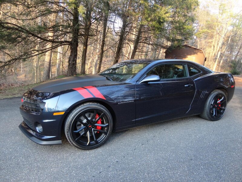 Black Camaro Car — Calm, Autumn, Photograph