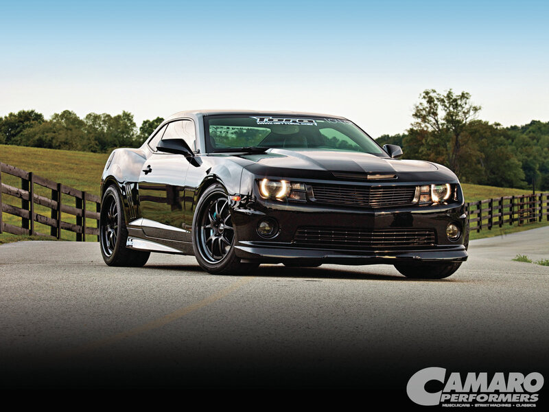 Black Camaro Car — Dramatic, Afternoon, Photograph