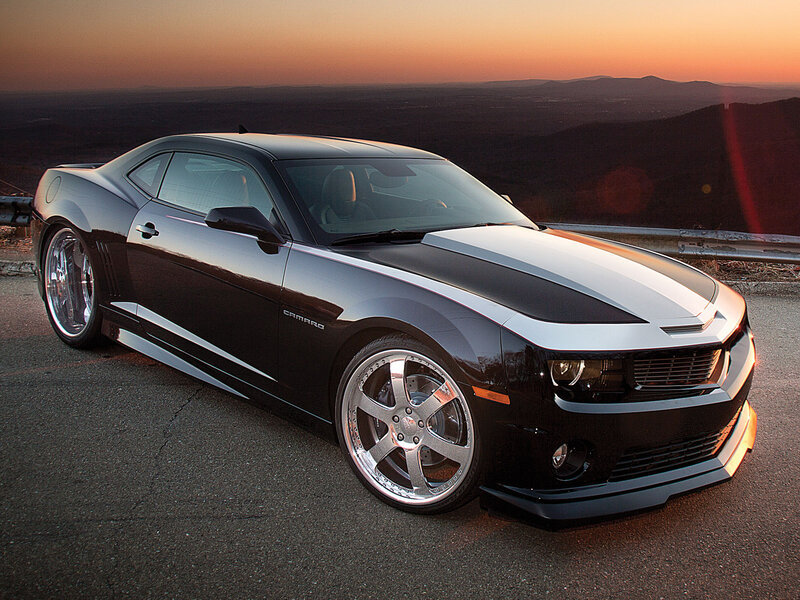 Black Camaro Car — Dramatic
