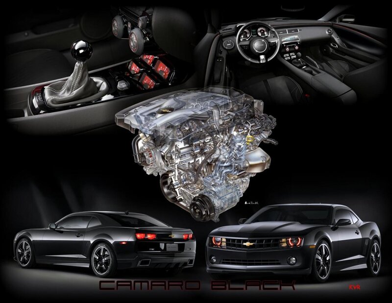 Black Camaro car features