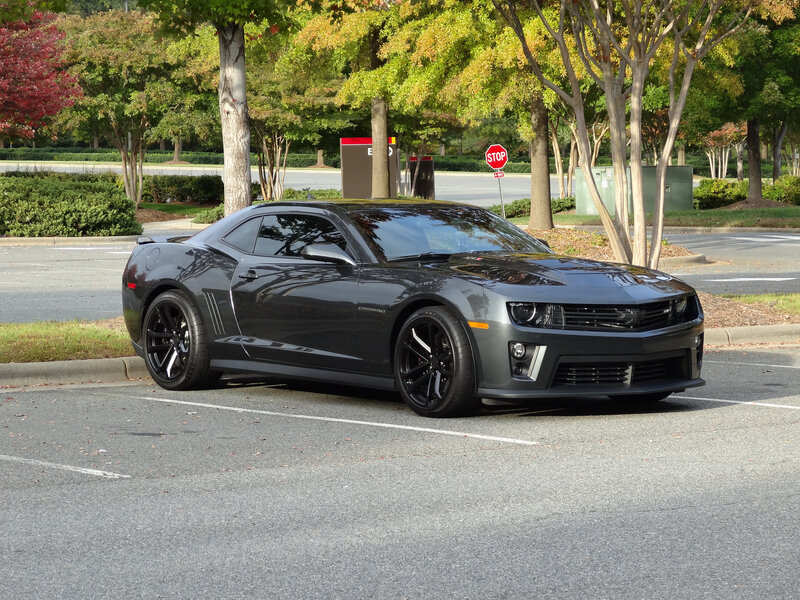 Black Camaro Car — Gray, Calm