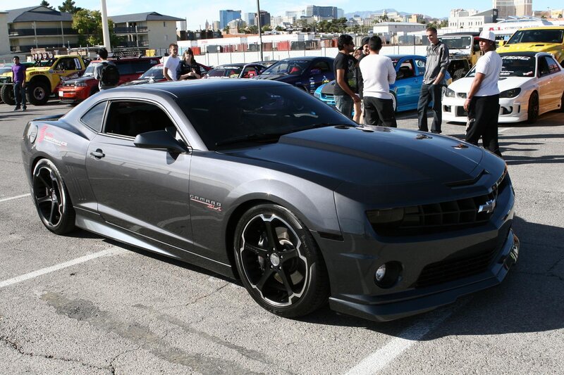 Black Camaro Car — Gray