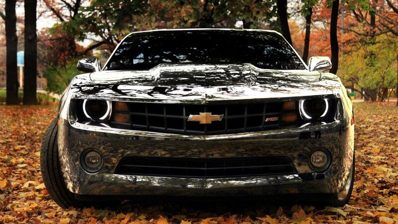 Black Camaro Car — Serene, Autumn