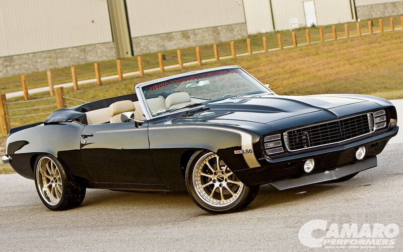 Black Camaro convertible