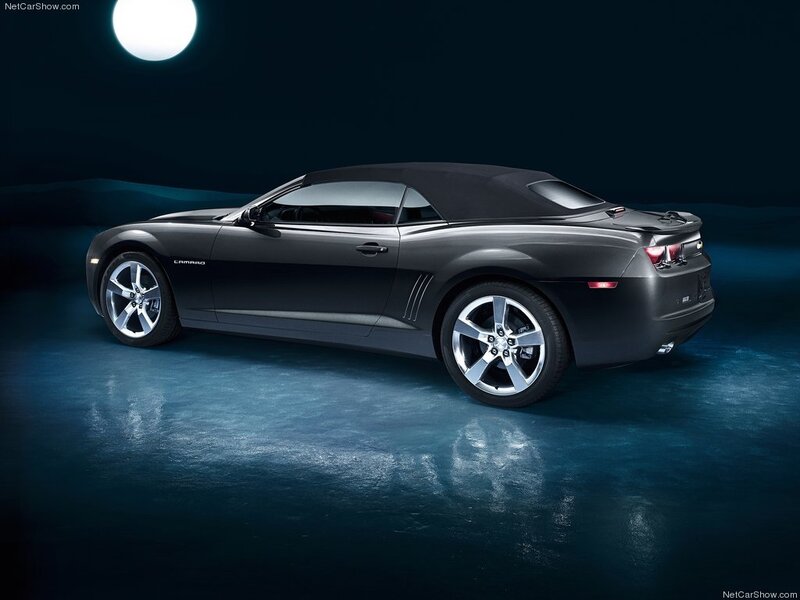 Black Camaro Convertible — Dramatic