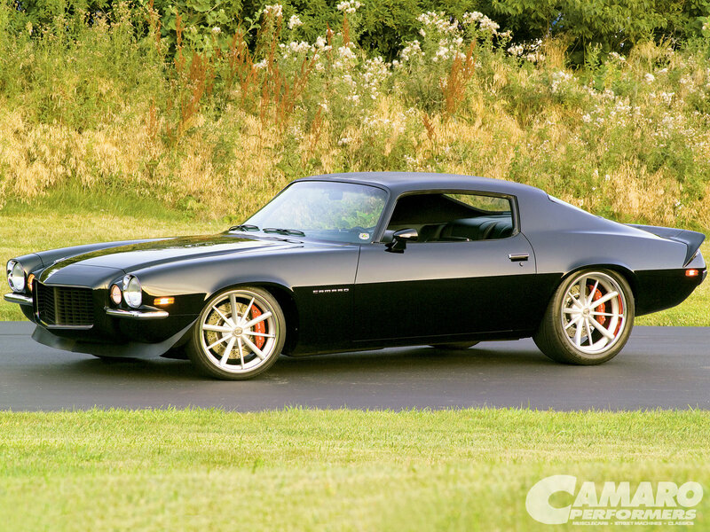 Black Camaro Muscle Car — Calm
