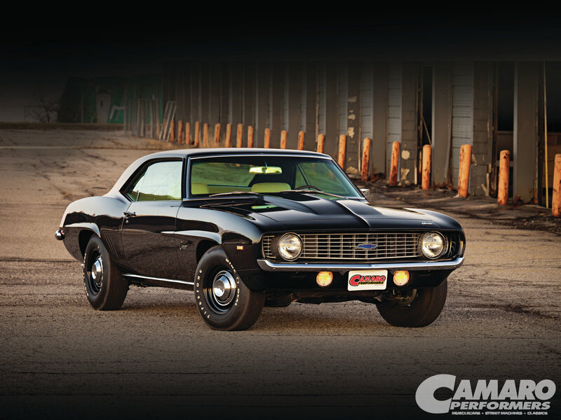 Black Camaro Muscle Car