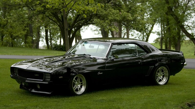 black camaro on grass