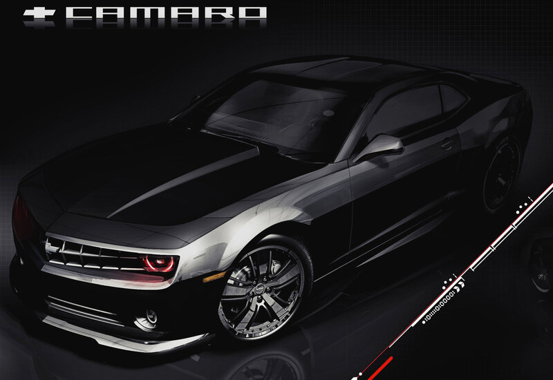 Black Camaro sports car
