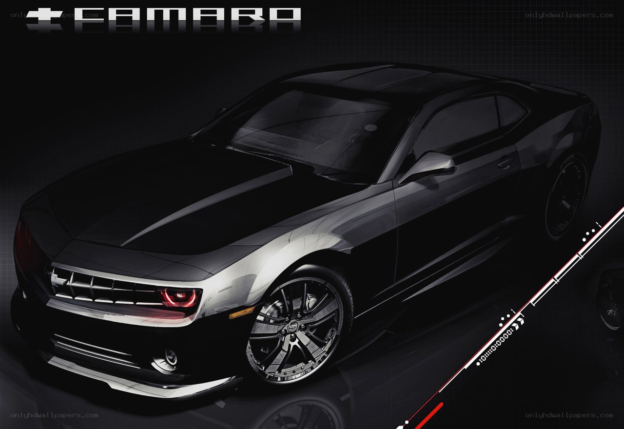 Black Camaro sports car