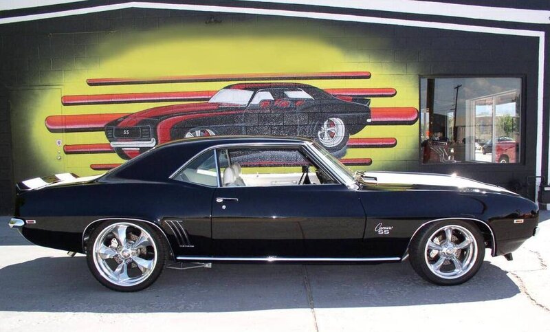 Black Camaro SS classic car