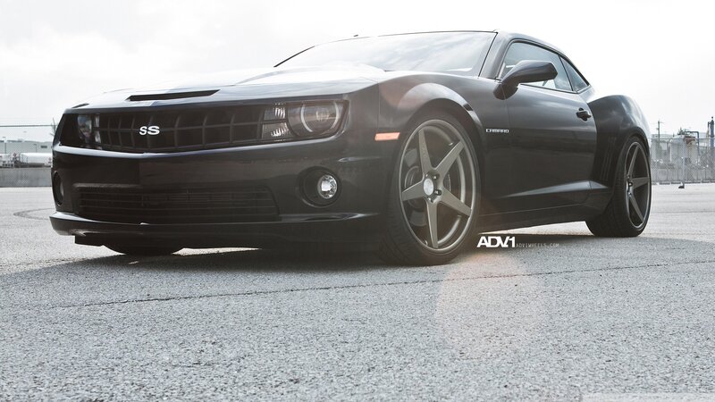 Black Camaro Ss — Dramatic, Photograph, Car, Wheels