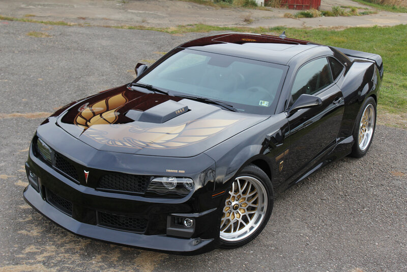 Black Camaro with Gold Decals