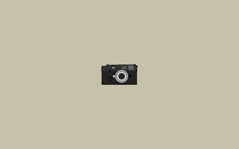 black camera illustration