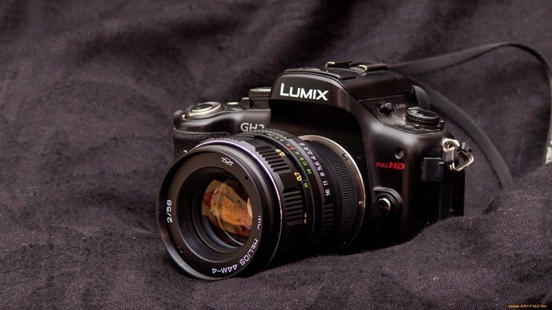 Black Camera on Fabric