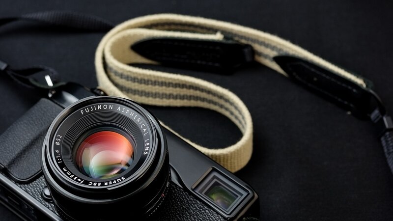 Black Camera with Lens
