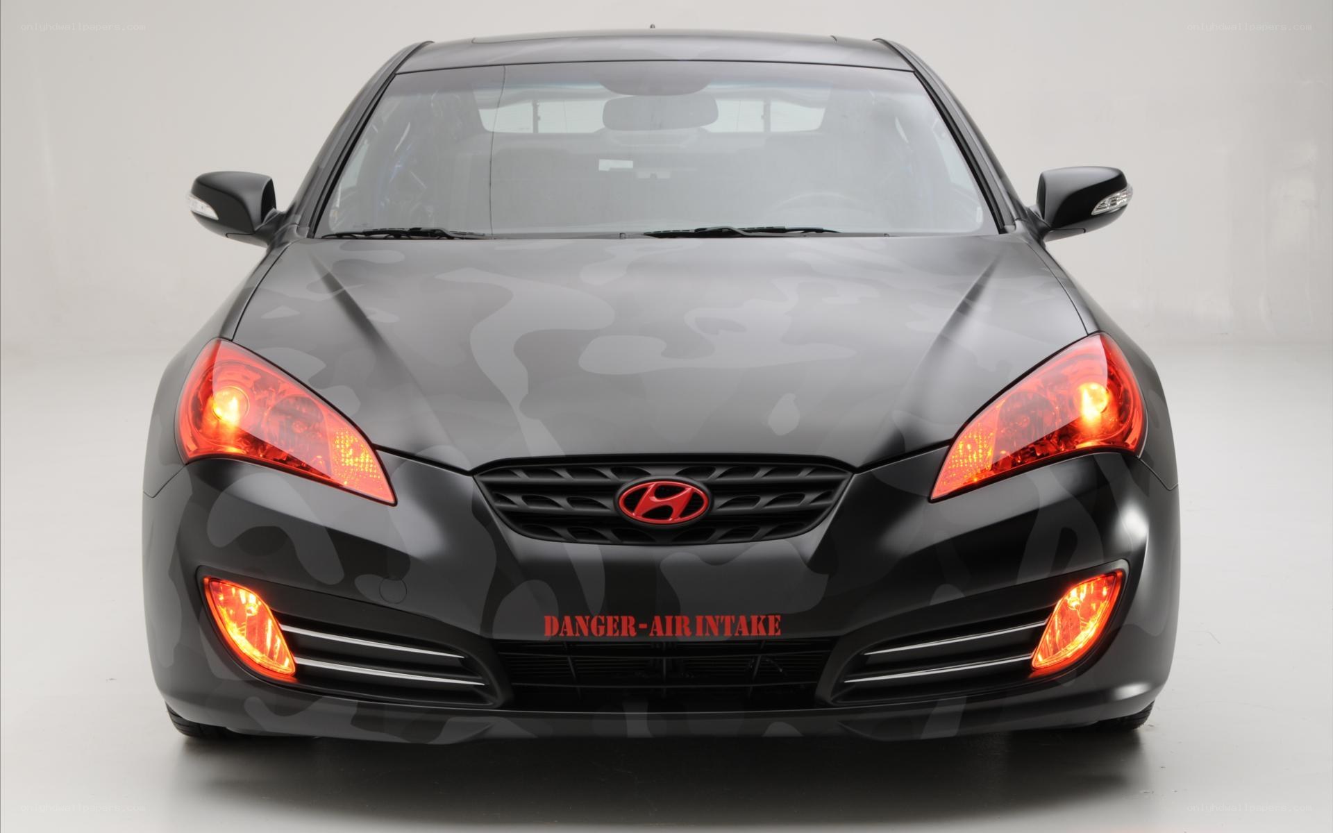 black camo car front view