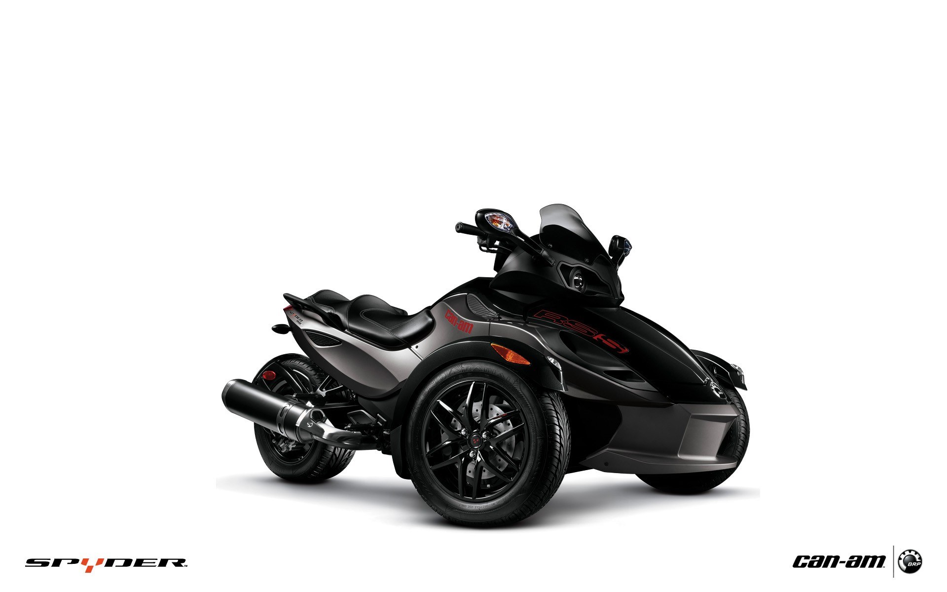 black can-am spyder motorcycle