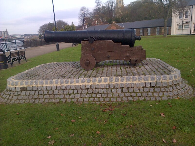 Black Cannon on Grass