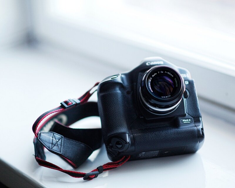 Black Canon Camera — Calm, Photograph