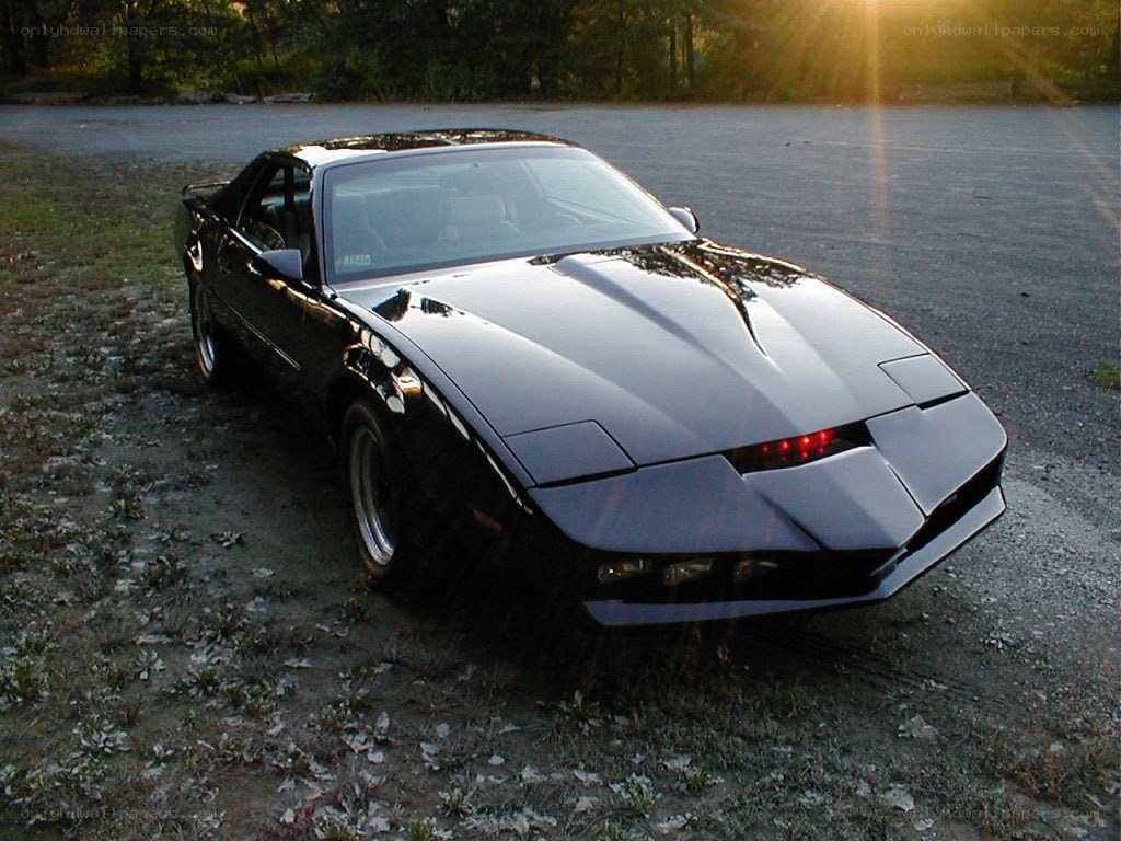black car at sunset
